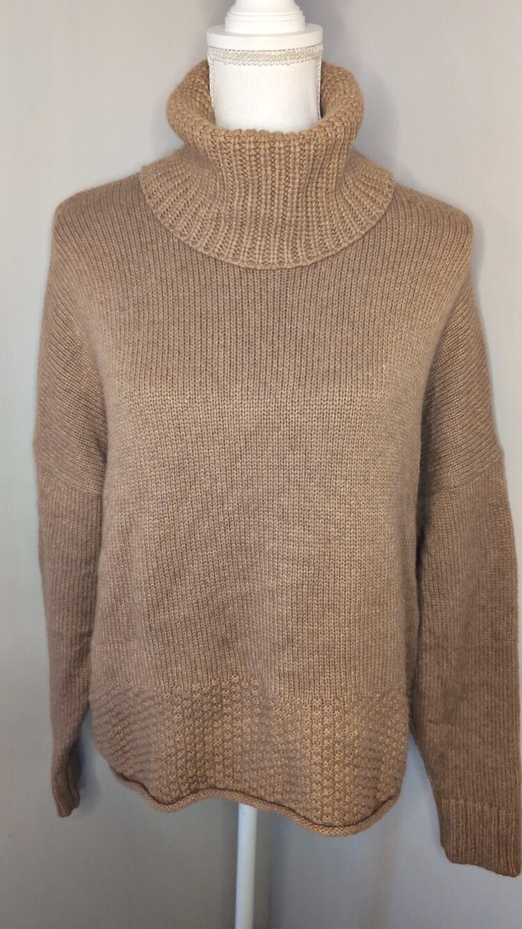 Madewell Turtleneck Sweater Large Chunky Knit Cozy Oversized